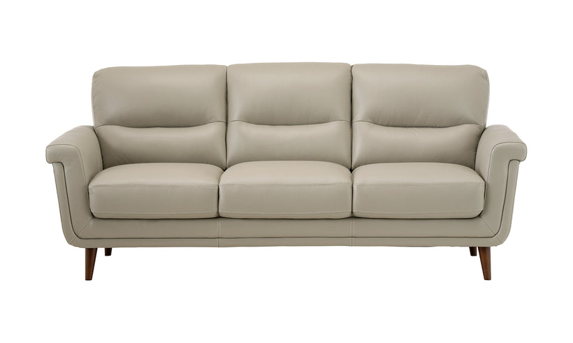 Beige sofa on a white background